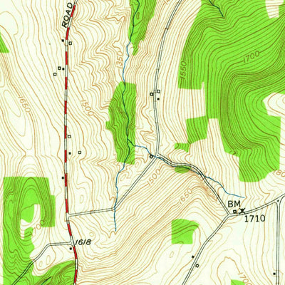 United States Geological Survey West Danby, NY (1950, 24000-Scale) digital map
