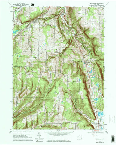 United States Geological Survey West Danby, NY (1969, 24000-Scale) digital map