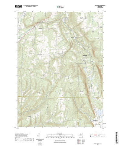 United States Geological Survey West Danby, NY (2023, 24000-Scale) digital map