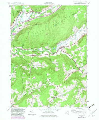 United States Geological Survey West Davenport, NY (1943, 24000-Scale) digital map