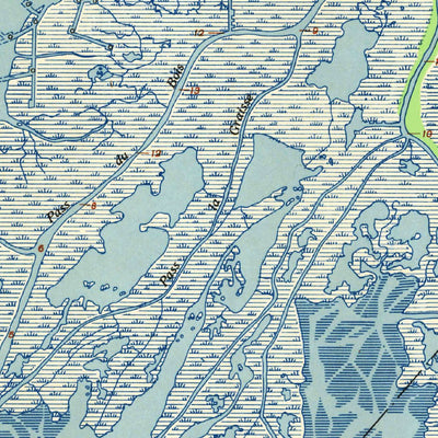 United States Geological Survey West Delta, LA (1953, 62500-Scale) digital map