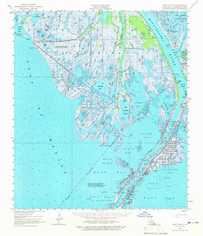 United States Geological Survey West Delta, LA (1958, 62500-Scale) digital map