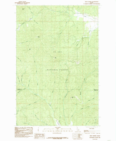 United States Geological Survey West Dennis, ID (1985, 24000-Scale) digital map
