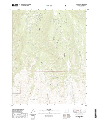 United States Geological Survey West Elk Peak SW, CO (2022, 24000-Scale) digital map