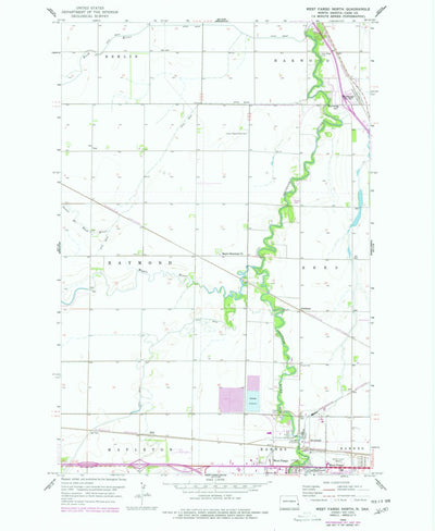 United States Geological Survey West Fargo North, ND (1959, 24000-Scale) digital map