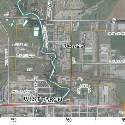 United States Geological Survey West Fargo North, ND (2011, 24000-Scale) digital map