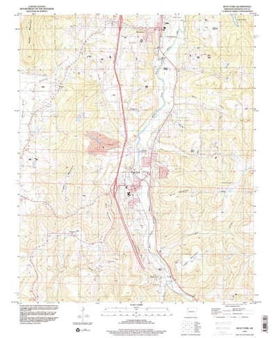 United States Geological Survey West Fork, AR (1994, 24000-Scale) digital map
