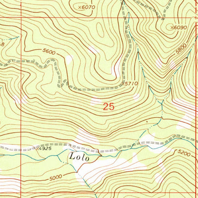 United States Geological Survey West Fork Beaver Creek, MT (1964, 24000-Scale) digital map