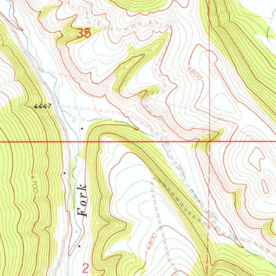 United States Geological Survey West Fork Beaver Creek, MT (1970, 24000-Scale) digital map