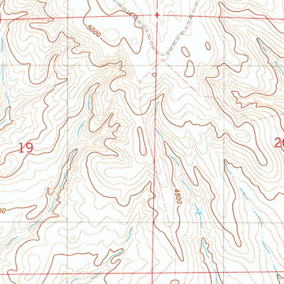United States Geological Survey West Fork Buffalo Creek, WY (1982, 24000-Scale) digital map