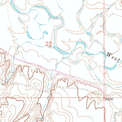 United States Geological Survey West Fork NE, MT (1973, 24000-Scale) digital map