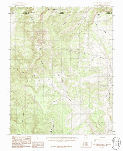 United States Geological Survey West Fork Rio Brazos, NM-CO (1983, 24000-Scale) digital map
