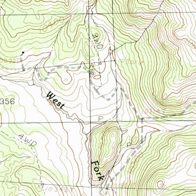 United States Geological Survey West Fork Rio Brazos, NM-CO (1983, 24000-Scale) digital map