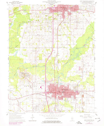 United States Geological Survey West Frankfort, IL (1963, 24000-Scale) digital map