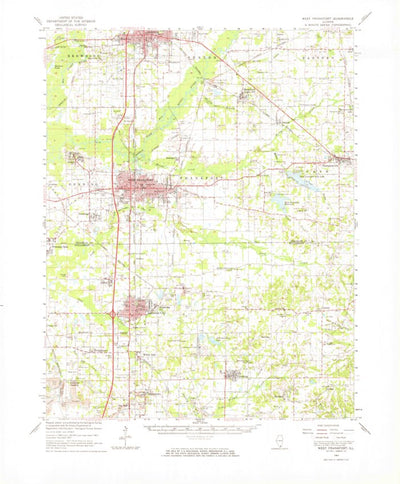 United States Geological Survey West Frankfort, IL (1963, 62500-Scale) digital map