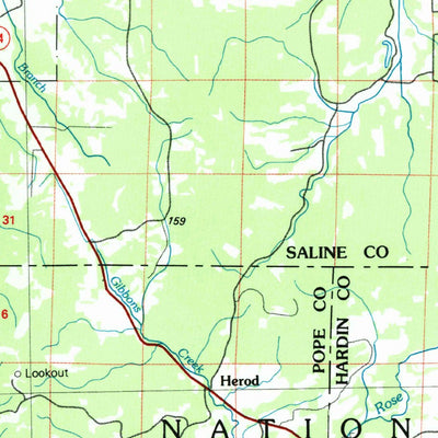 United States Geological Survey West Frankfort, IL-KY-IN (1984, 100000-Scale) digital map