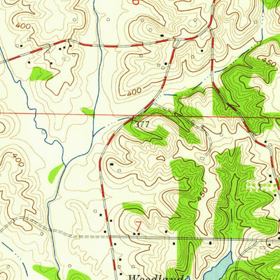 United States Geological Survey West Franklin, IN-KY (1957, 24000-Scale) digital map