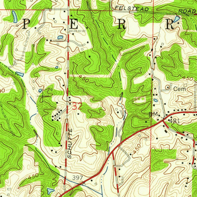 United States Geological Survey West Franklin, IN-KY (1957, 24000-Scale) digital map