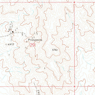 United States Geological Survey West Gate, NV (1972, 24000-Scale) digital map