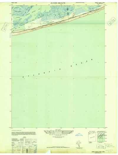United States Geological Survey West Gilgo Beach, NY (1947, 24000-Scale) digital map