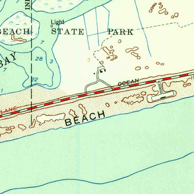 United States Geological Survey West Gilgo Beach, NY (1954, 24000-Scale) digital map