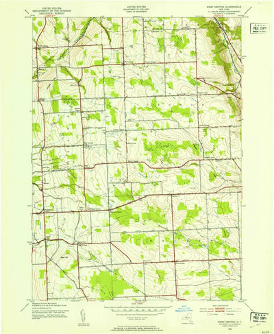 United States Geological Survey West Groton, NY (1943, 24000-Scale) digital map