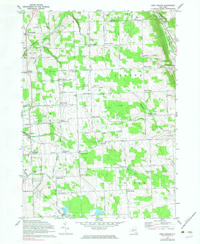 United States Geological Survey West Groton, NY (1970, 24000-Scale) digital map