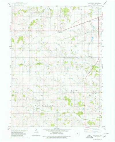 United States Geological Survey West Grove, IA (1979, 24000-Scale) digital map