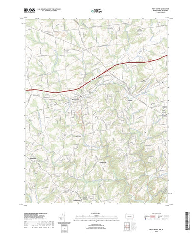 United States Geological Survey West Grove, PA (2023, 24000-Scale) digital map