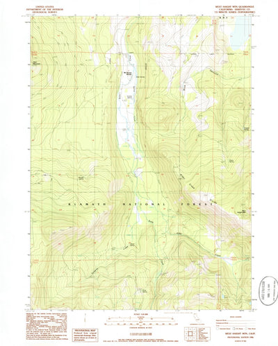 United States Geological Survey West Haight Mountain, CA (1986, 24000-Scale) digital map