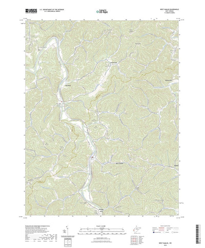 United States Geological Survey West Hamlin, WV (2023, 24000-Scale) digital map