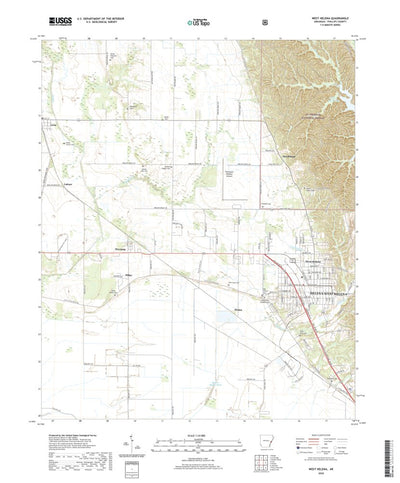 United States Geological Survey West Helena, AR (2020, 24000-Scale) digital map