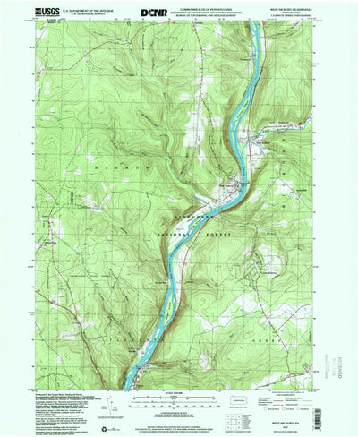 United States Geological Survey West Hickory, PA (1997, 24000-Scale) digital map