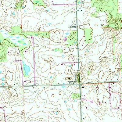 United States Geological Survey West Highland, MI (1968, 24000-Scale) digital map