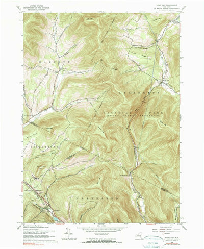 United States Geological Survey West Kill, NY (1960, 24000-Scale) digital map