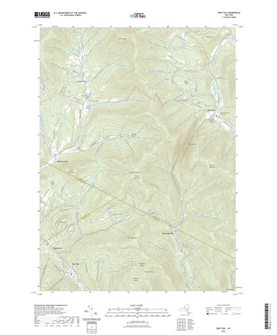 United States Geological Survey West Kill, NY (2023, 24000-Scale) digital map