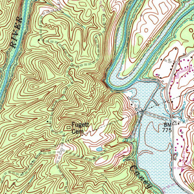 United States Geological Survey West Liberty, KY (1977, 24000-Scale) digital map