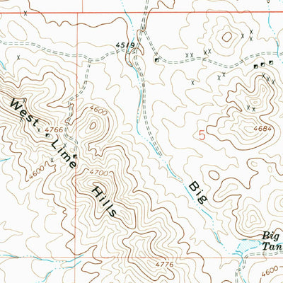 United States Geological Survey West Lime Hills, NM (1965, 24000-Scale) digital map