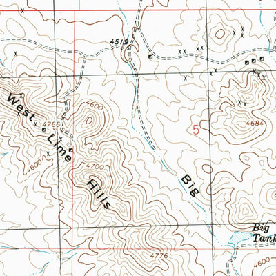 United States Geological Survey West Lime Hills, NM (1996, 24000-Scale) digital map