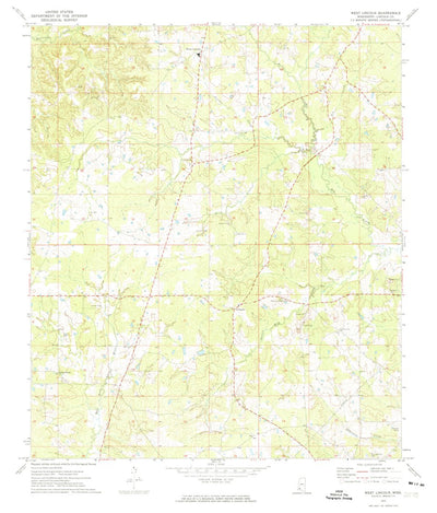 United States Geological Survey West Lincoln, MS (1972, 24000-Scale) digital map