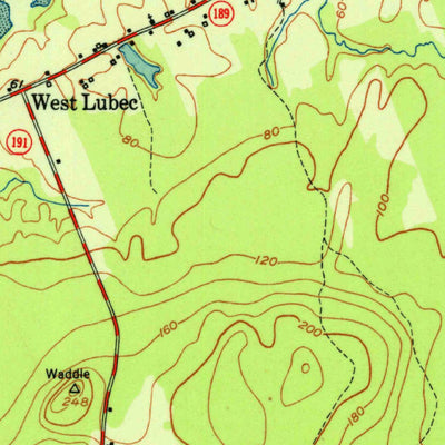 United States Geological Survey West Lubec, ME (1951, 24000-Scale) digital map
