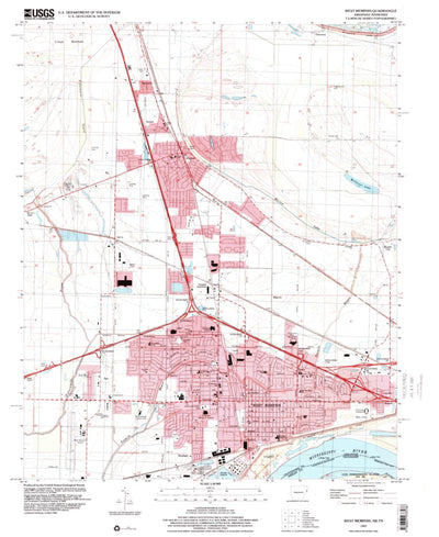 United States Geological Survey West Memphis, AR-TN (1997, 24000-Scale) digital map