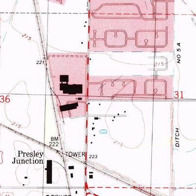 United States Geological Survey West Memphis, AR-TN (1997, 24000-Scale) digital map