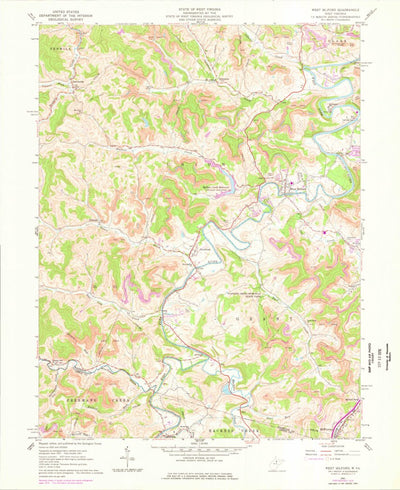 United States Geological Survey West Milford, WV (1961, 24000-Scale) digital map