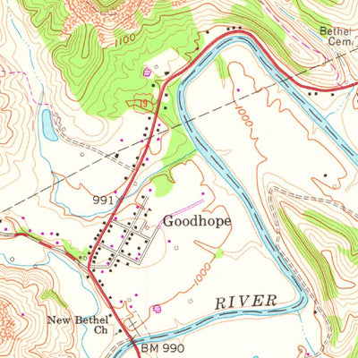 United States Geological Survey West Milford, WV (1961, 24000-Scale) digital map