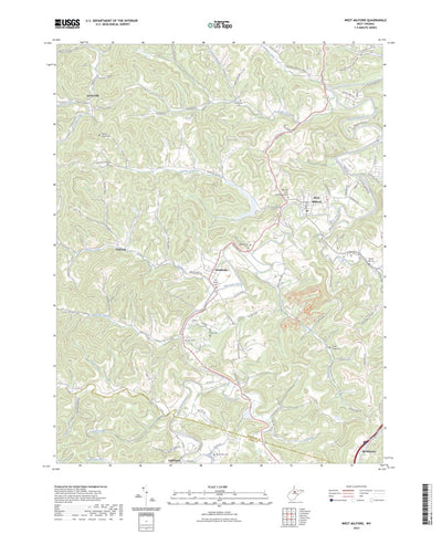 United States Geological Survey West Milford, WV (2023, 24000-Scale) digital map