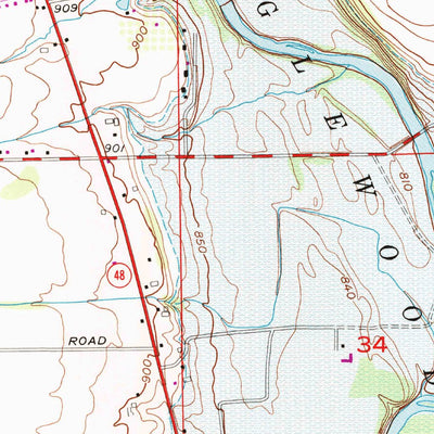 United States Geological Survey West Milton, OH (1955, 24000-Scale) digital map