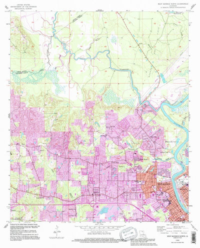 United States Geological Survey West Monroe North, LA (1994, 24000-Scale) digital map