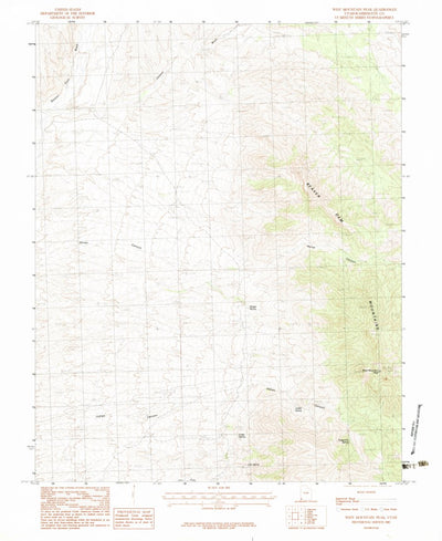 United States Geological Survey West Mountain Peak, UT (1983, 24000-Scale) digital map