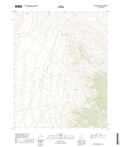 United States Geological Survey West Mountain Peak, UT (2023, 24000-Scale) digital map